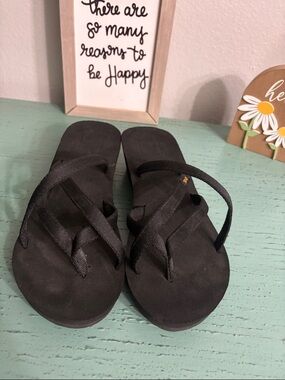 Teva Black Strappy Women's Sandals